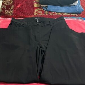 Eileen Fisher Black Women's wide leg Trousers. Size Large